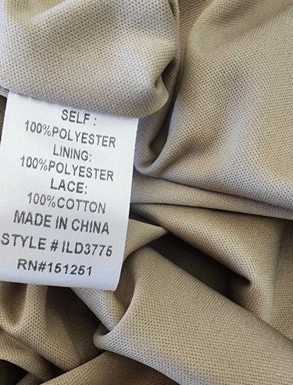 Shop Stevie Medium Taupe Floral Lace Trim Tiered Maxi Dress - Picture 11 of 12